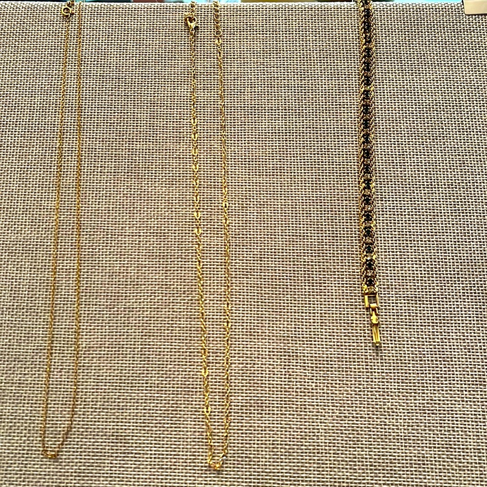 Lot of 3 gold-filled jewelry pieces